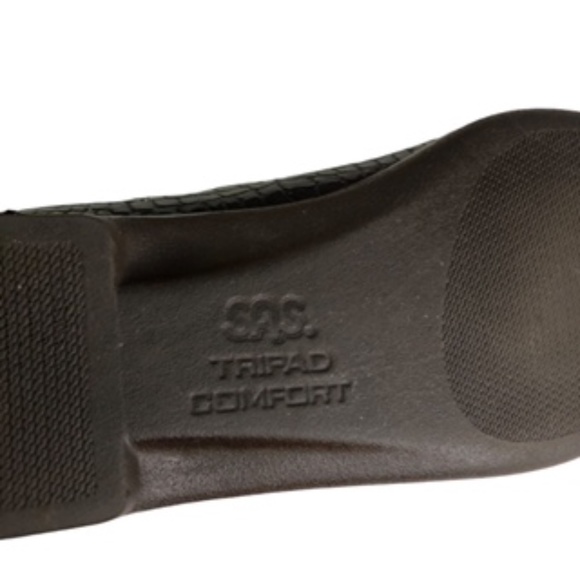 SAS Crocodile Embossed Leather Moccasin Loafer Size 6 - Picture 4 of 8